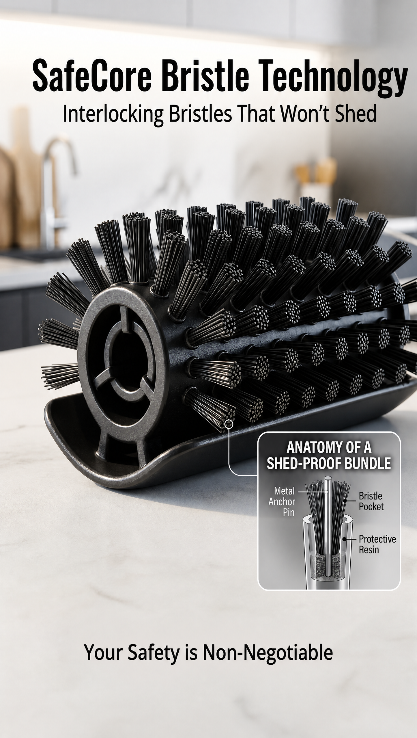 SafeCore bristle technology